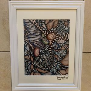 COPY - Hummingbird Dreams- a framed 8 by 10 print